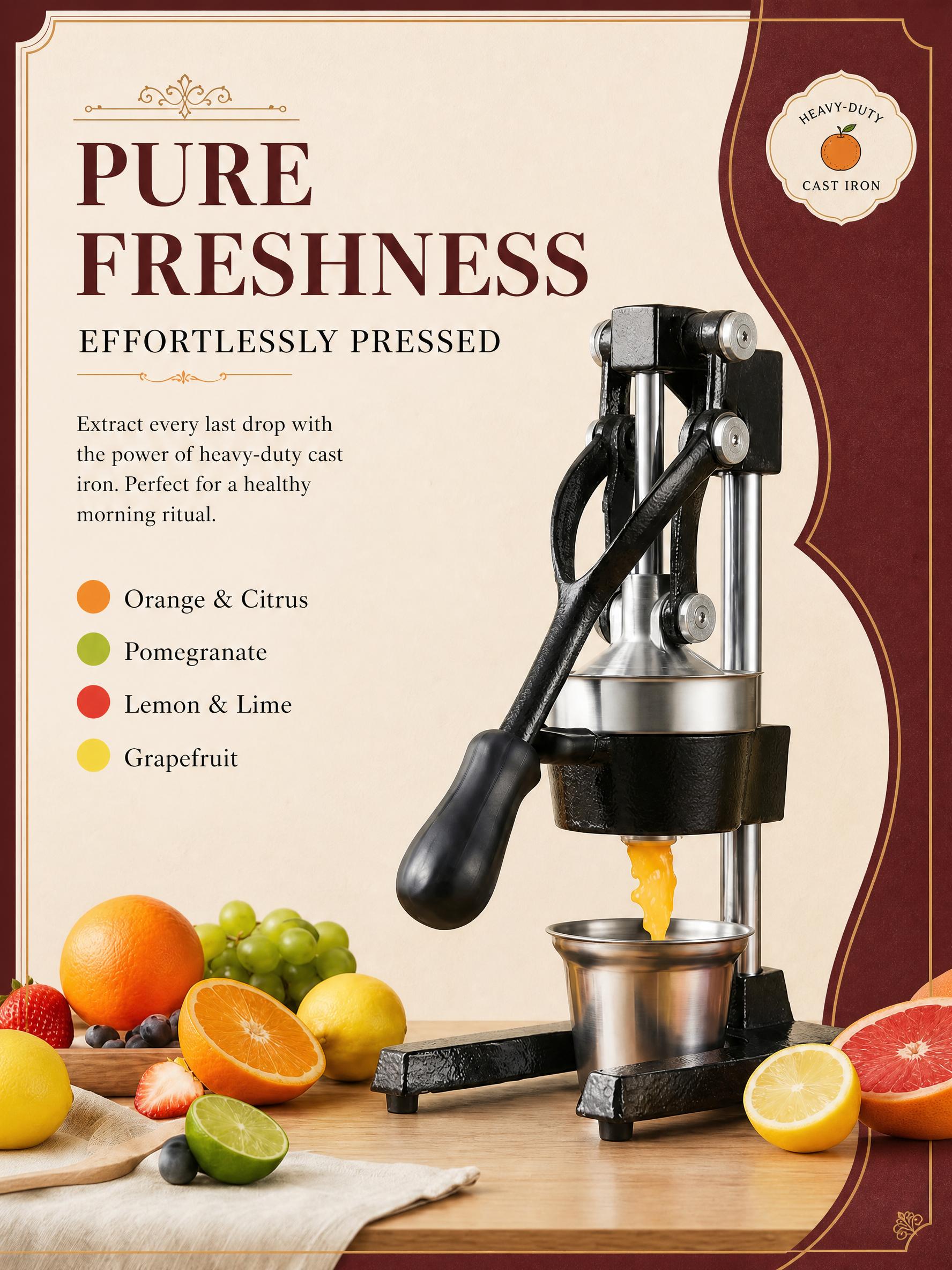 수동 주서기, 수동 감귤류 착즙기, 400ml 컵이 포 - Citrus Juicer Bar 리뷰 및 가격