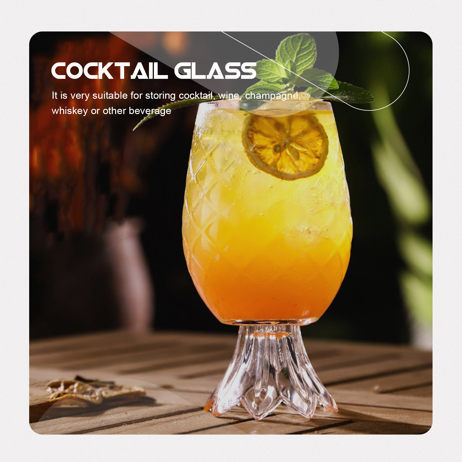 파인애플 모양의 고급 칵테일 글라스 세트, 바, 파티, - Home Bar Set 리뷰 및 가격