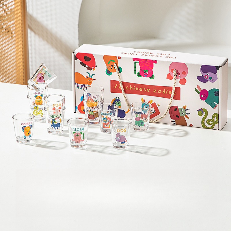12개 세트의 50ml 미니 샷 글라스, 귀여운 디자인 - Home Bar Set 리뷰 및 가격