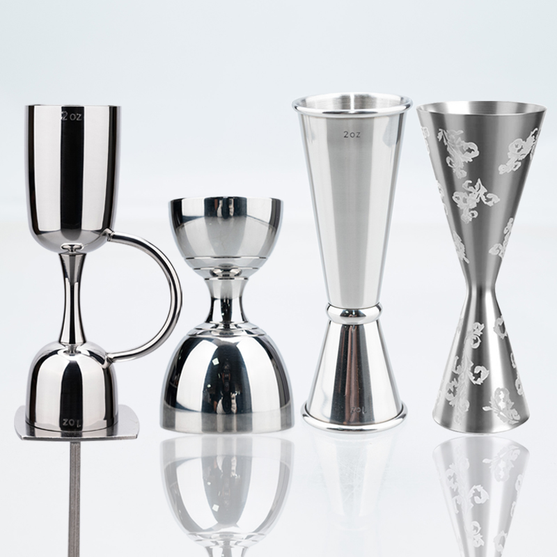 스테인리스 스틸 더블 지거 바텐딩 칵테일 지거 2oz  - Bitters Bottle Set 리뷰 및 가격